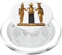 Camiseta egipcia Trinity Golden Horus Osiris e ISIS Statue PopSockets PopGrip para MagSafe