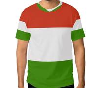 Camiseta elástica para hombre, resistente a las arrugas, con gráfico personalizado, tallas S a 3XL, Bandera nacional de Madagascar, Large