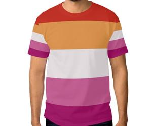 Camiseta elástica para hombre, resistente a las arrugas, con gráfico personalizado, tallas S a 3XL, Sunset Lesbian Pride Flag Lgbt Les, XX-Large