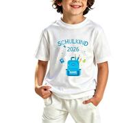 Camiseta Enfant German Season Pour Garçons - Skin en Maille Doux, respirant facile d'entretien, idéal au quotidien Pour la rentrée, Blanco, 11-12 años