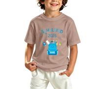Camiseta Enfant German Season Pour Garçons - Skin en Maille Doux, respirant facile d'entretien, idéal au quotidien Pour la rentrée, caqui, 7-8 años