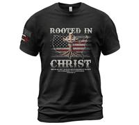 Camiseta Enraizado En Cristo, Cristianismo, Versículo, Jesús T-Shirt Moderna Camisetas Básicas Transpirable Shirts para Senderismo Regular Running M