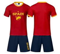Camiseta España Mundial 2026 Hombre, Conjunto Fútbol con Pantalón Corto | Conjunto fútbol hombre con camiseta España Mundial 2026 y pantalón corto, ideal para fans de la selección española