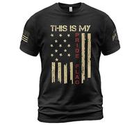Camiseta Esta Es Mi Bandera del Orgullo Estadounidense, Mi Bandera del Orgullo, Patriótica Shirts Transpirable Manga Corta Deporte Camisetas Básicas para Viajes Running Camping XXL