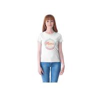 Camiseta Esta Mama ES UNA GUERRERA (FR/ES, Letras, L, XXL, Regular, Regular, Blanco)