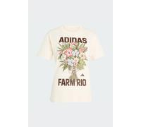 adidas Mujer X Farm Rio Graphic Shirt, Ecru Tint/Shadow Brown/Multicolor, XS