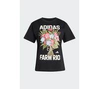 adidas Mujer X Farm Rio Graphic Shirt, Black/Cream White/Multicolor, S
