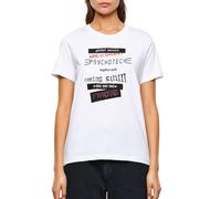 Camiseta estampada blanca Diesel Sily XS para mujer