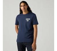 Camiseta estampada con cuello redondo Hombre Talla M. Color Azul