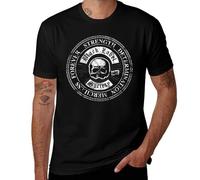 Camiseta estampada de metal pesado para hombre, estilo vintage de banda de rock, Estilo negro, M