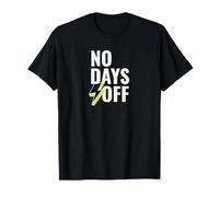 Camiseta Estampada No Days Off Gym Motivation Hustle Camiseta