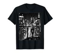 Camiseta estampada para chica sexy, modelo de bikini rubia sexy y City BW Camiseta