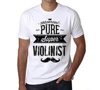 Camiseta Estampada para Hombre 100% Puro Super Hipnotizador - 100% Pure Super Hypnotist - T-Shirt Vintage Manga Corta Regalo Original Cumpleaños Diseño Gráfico Moda Blanco M