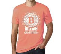 Camiseta Estampada para Hombre Bitcoin Futuro del Dinero HODL BTC Crypto - Bitcoin Future of Money HODL BTC Crypto - T-Shirt Vintage Manga Corta Regalo Original Cumpleaños Diseño Gráfico Moda