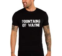 Camiseta Estampada para Hombre Fuentes De Wayne - Fountains of Wayne - T-Shirt Vintage Manga Corta Regalo Original Cumpleaños Diseño Gráfico Moda Negro Profundo XL