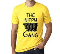 Camiseta Estampada para Hombre La Pandilla del Frío - The Nippy Gang - T-Shirt Vintage Manga Corta Regalo Original Cumpleaños Diseño Gráfico Moda Gris Mezcla M
