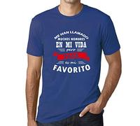 Camiseta Estampada para Hombre Me Han Llamado Muchos Nombres Tata Es Mi Favorito T-Shirt Vintage Manga Corta Regalo Original Cumpleaños Diseño Gráfico Moda Azul Royal L