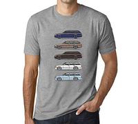 Camiseta Estampada para Hombre Wagen Classic W124 S124 T-Shirt Vintage Manga Corta Regalo Original Cumpleaños Diseño Gráfico Moda Gris Mezcla M