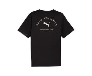 Camiseta estampada PUMA Class para hombre, Ropa, Negro, S S