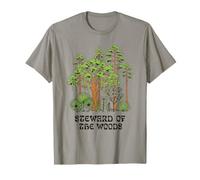 Camiseta Estampada Steward of The Woods, Vintage, con Estampado Forest Nature Lover Camiseta