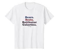 Camiseta estándar The Office Bears. Remolachas Battlestar Galactica Camiseta, Niños, Blanco, 2 años