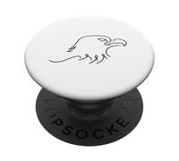 Camiseta estética de Dibujo de águila de una línea para Amantes de los Animales PopSockets PopGrip Adhesivo