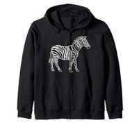 Camiseta estética de Dibujo de Cebra de una línea para Amantes de los Animales Sudadera con Capucha