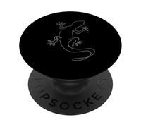 Camiseta estética de Dibujo de Lagarto de una línea para Amantes de los Animales PopSockets PopGrip Adhesivo