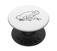 Camiseta estética de Dibujo de Rana de una línea para Amantes de los Animales PopSockets PopGrip Adhesivo