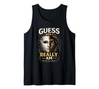 Camiseta estética Oscura Vintage con diseño de máscara Guess Who I Really Am Camiseta sin Mangas