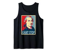 Camiseta Estilo póster Kant Stop Pop Art Camiseta sin Mangas