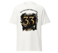 Camiseta Expedition 33 - Tributo a Ciclo Emocional | Simbólico 83.8 cm con diseño de Mariposas | Camiseta de algodón Unisex Inspirada en RPG, Ropa de Jugador para fanáticos, Blanco, XL