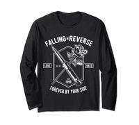 Camiseta Falling in Reverse (cuchillo y rosa) Manga Larga