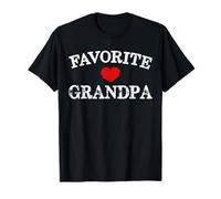 Camiseta Favorita para Abuelo, el Abuelo es mi corazón Favorito Envejecido Camiseta