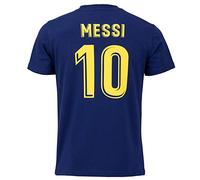 Camiseta FCB Messi Barça - Colección oficial, talla para niño, Azul, 4 años