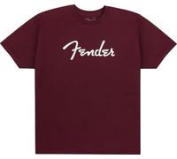 Fender Camiseta con logotipo de espagueti, Oxblood, S