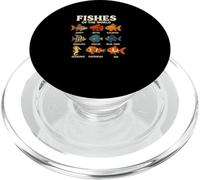 Camiseta Fishes of The World Diseño Peces del Mundo Acuario PopSockets PopGrip para MagSafe