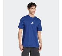 adidas Uomo Essentials Small Logo Single Jersey tee, Dark Blue/White, XXL