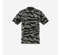 Camiseta Fitness Hombre Verde Estampado Camuflaje M