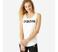 Camiseta fitness sin mangas 100% algodón Mujer adidas Linear blanco XS