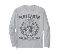 Camiseta Flat Earth Society Manga Larga