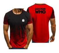 Camiseta for Correr for Hombre for Doctor Who, Camisa de Manga Corta de Secado rápido de Verano, Camisetas Ligeras Que absorben la Humedad, Camisetas Informales de algodón(B,S)