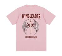 Camiseta Fourth Wing Xaden Riorson Wingleader | The Empyrean Dragon Rider Unisex Gráfica, Basgiath War College para Lectores-Pink||m