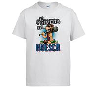 Camiseta Frase el Primero del Huesca para hincha de su Equipo de fútbol - Blanco, L