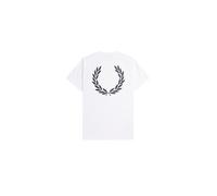 Camiseta fred perry rear powder laurel graphic hombre blanco M