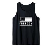 Camiseta Freedom con Bandera de Estados Unidos, Estilo Camiseta sin Mangas