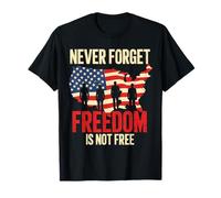 Camiseta Freedom Never Forget Freedom Is Not Free Veteran Gifts Camiseta