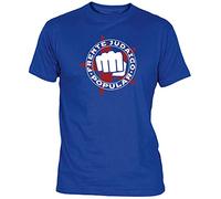 Camiseta Frente Judaico Popular Adulto/niño CamisetasEGB ochenteras 80´s Retro (Azul, S)