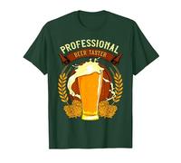 Camiseta Friki de Regalo Original para degustación de Cerveza Camiseta, Hombre, Verde Bosque, XL