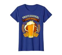 Camiseta Friki de Regalo Original para degustación de Cerveza Camiseta, Mujer, Azul Real, XS